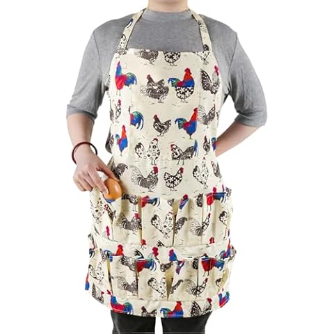 Hossmily 2 Packs Egg Apron, Egg Collecting Apron for Chicken Duck Goose Eggs, Chicken Egg Apron for Housewife Farmhouse Kitchen Restaurant Parent-Child Activities, 13 Deep Pockets Cover
