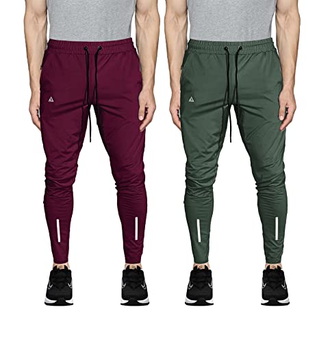 Image of AVOLT Men Slim Fit Lycra Blend Track Pants