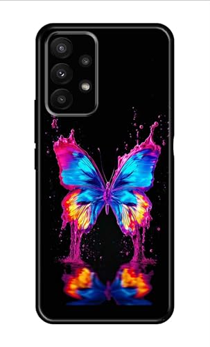 Image of Metal TPU Printed Back Cover for Samsung Galaxy A73 5G (Butterfly -J1) 360 Degree Protection | Camera Protection -25092024(AR)