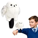 Rinziigo Wizard Costume Accessories Snowy Owl Plush Stuffed Animal Cosplay Accessories Halloween Party Toys for Kids