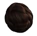 Mia Clip-n-Bun, Instant Bun That Clips On, Synthetic Wig Hair, Dark Brown, for Dress Up, Quick Hair Style, Costume, Halloween 1pc