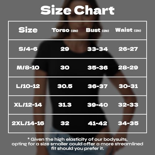 TNNZEET Bodysuits for Women - Black Bodysuit Women Tops Round Neck T Shirts for Women Fashion Body Suit Going Out Tops