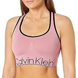 Calvin Klein Performance Women's Medium Impact Sports Bra, Mauve, M
