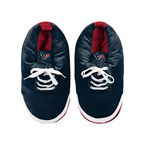 Image of FOCO Mens NFL Team Logo Plush Oversized Sneaker Slippers