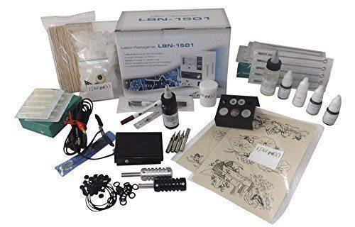 INKgrafiX Tattoo Komplettset – Rotary IG-01, Netzteil, Farben, Nadeln & Zubehör, Für Old School Tattoos