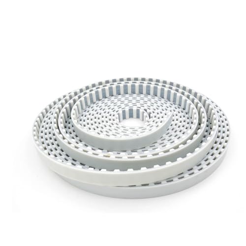 Courroie synchrone ouverte polyuréthane blanc haute performance pour poulie en acier