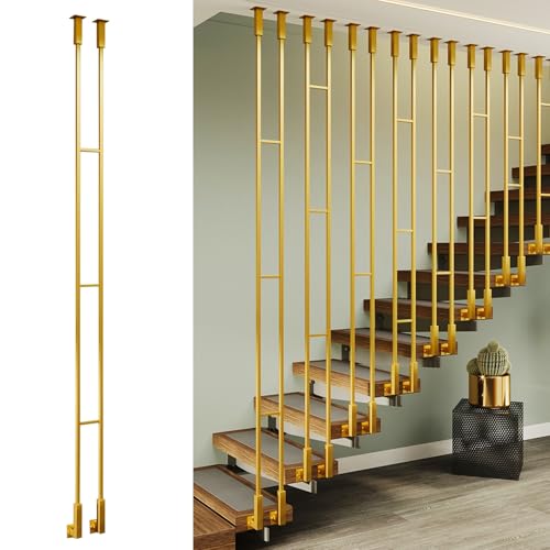 Balaustres personalizables de 40 pulgadas, postes de seguridad elegantes y duraderos para escaleras inclinadas, ideales para renovación del hogar y prevención de caídas, diseños universales para