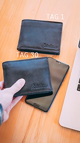 Hodalump Portafoglio in vera pelle, protezione