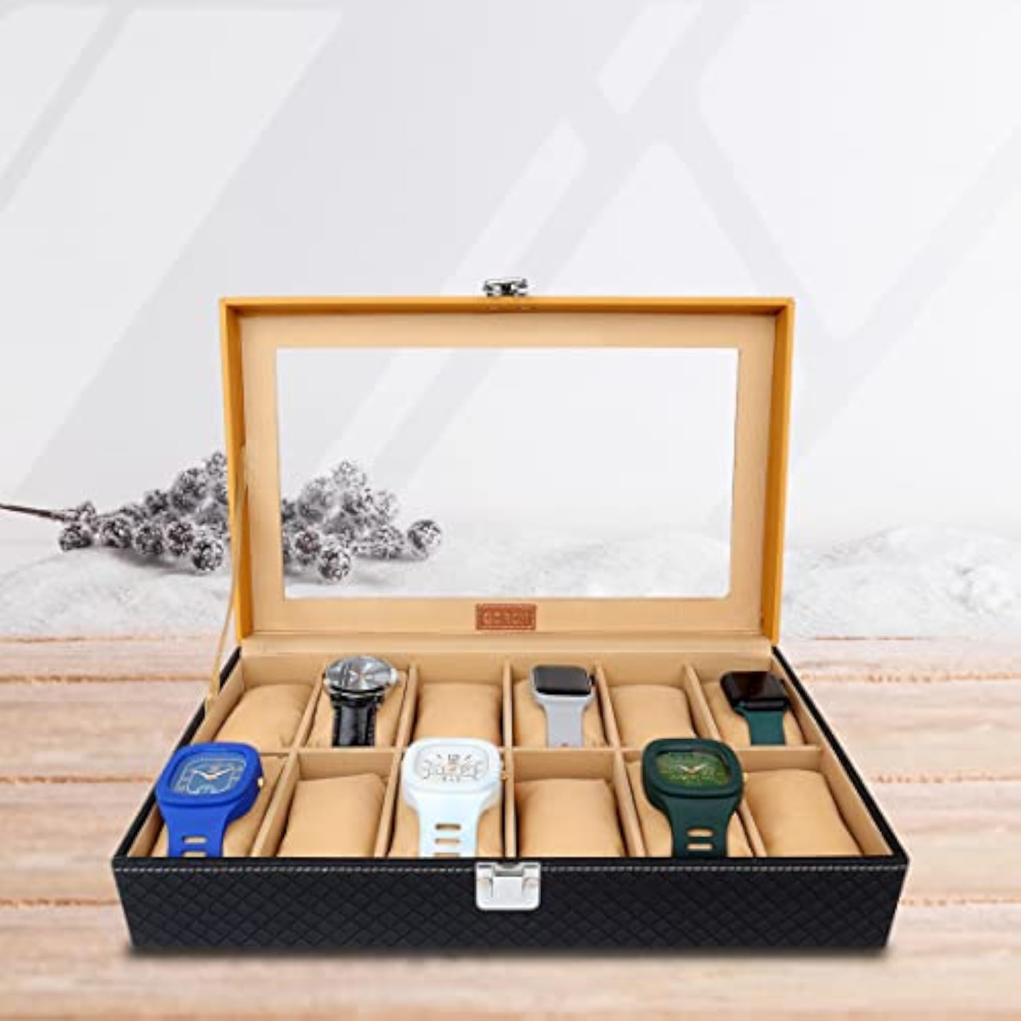 Men's and Women's Watch Box Holder Organizer