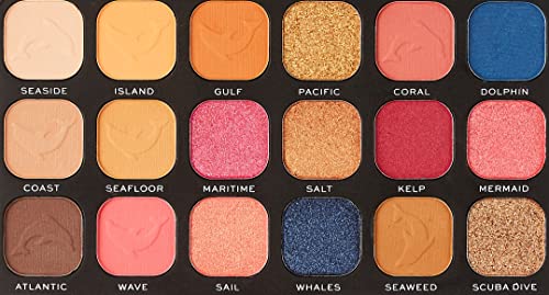 Image of Makeup Revolution, Forever Flawless Eyeshadow Palette, Hydra Dolphin, 18 shades, 19.8g