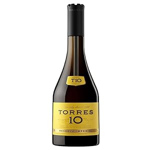 TORRES BRANDY 10 RESERVA IMPERIAL (1x 0,7l) – aus der spanischen Weinbauregion Penedès – im Solera-Verfahren gereift…