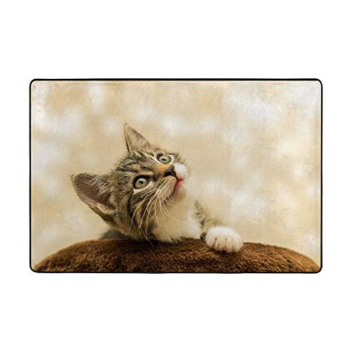 Tapis chaton mignon isolant et lavable pour le confort des enfants - 2