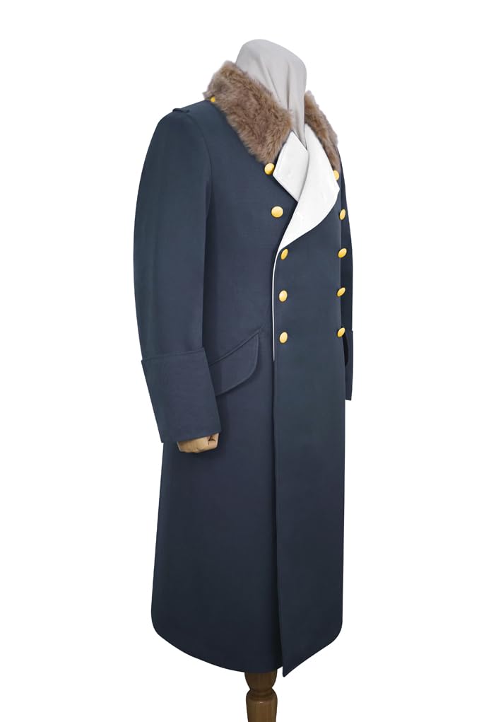 Militaryharbor Luftwaffe General Artificial Fur Collar Gabardine Greatcoat