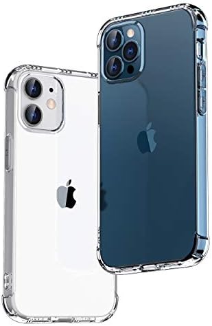 （02:00時点） ONES iPhone 12Pro/12 ケース 6.1インチ用 HD全透明 米軍MIL規格 超耐衝撃 『 360°エアバッグ、半密閉音室 』〔 画面 · レンズ保護、滑り止め、ストラップホール 〕薄型 Qi充電 超軽量 衝撃吸収 HQ·TPU クリア カバー