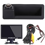 ❤ Super HD Rückfahrkamera + 7 Zoll TFT LCD Bildschirm Auto Monitor Kompatibel mit S X5 X1 X6 E39 E82 E88 E84 E90 E91 E92 E93 E60 E61 E70 E71 E72 / BMW 3er-Series F30/F31/F34/F35/F80 ab 2012