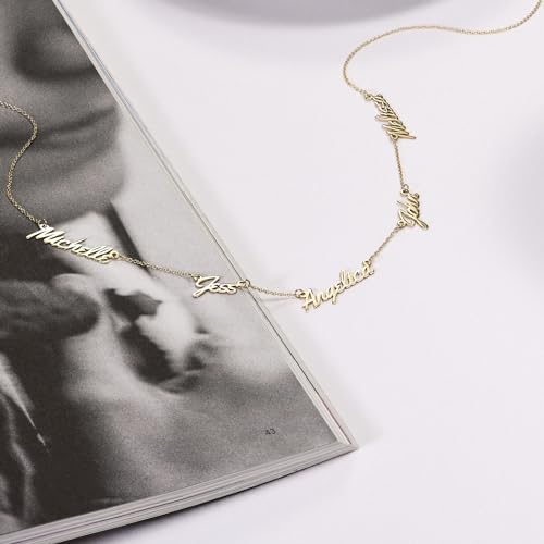 OAK & LUNA - Personalized Real Love Multiple Name Necklace2