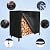 ESSORT Firewood Rack Cover, Outdoor Log Rack Cover 4 feet 420D Waterproof, Weatherproof Tarp Cover for Dry Wood Pile Holder 48"x24"x42", black