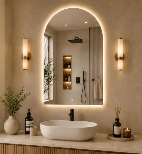 Best Decorative Wall Mirrors: Frameless vs Framed 31 NEVEX Smart Frameless LED Bathroom Vanity Mirror with Touch Senso...