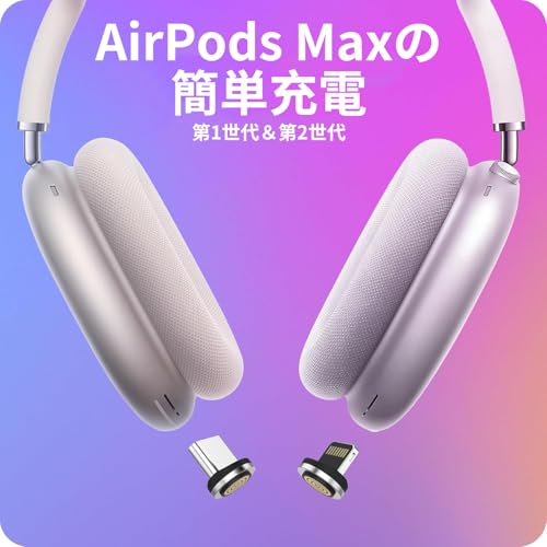 【2025年度 先行発売】YXHH新登場 Airpods Max 2024 & 2020用ヘッドフォン充電ステーション - デュアルライトニングおよびType-Cコネクタ付きの磁気ヘッドセット充電ドック（スペースグレー） 商品画像6