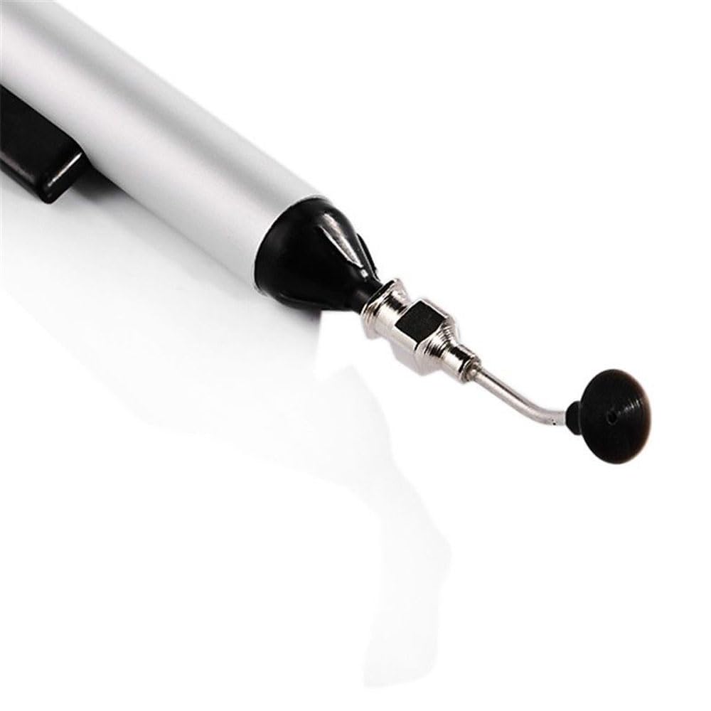 Penna a vuoto con ventose sostituibili, penna di aspirazione a vuoto IC SMD, pompa dissaldante fine per saldatura, strumento di raccolta per parti elettroniche e componenti di precisione