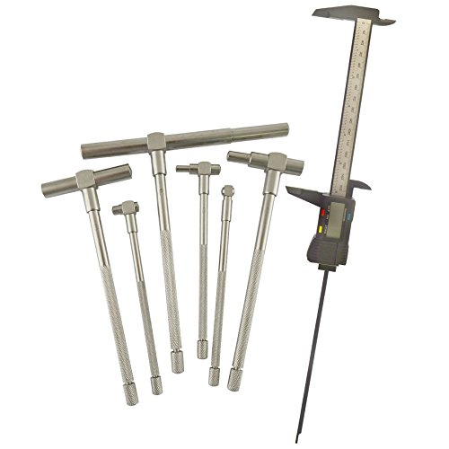 Calibrador Vernier Digital 6 piezas 5/16"-6" con Profundímetro miniatura 1
