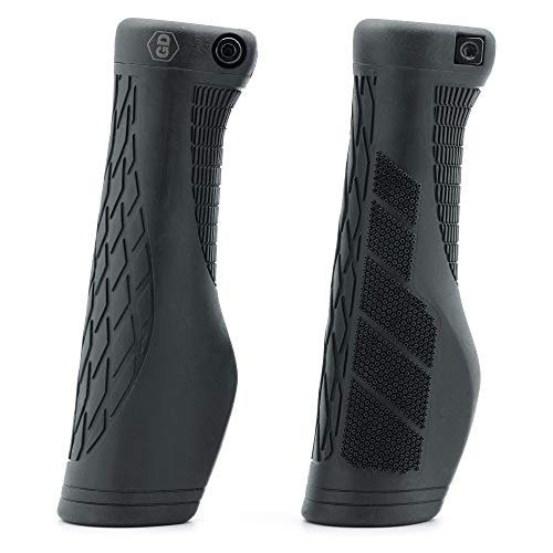 GD Grip Division ® Fahrradgriffe ergonomisch mit Lock-On Klemmung - Lenkergriffe rutschfest, weich und komfortable für einen sicheren Griff, schwarz Cover