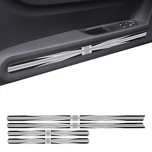 FDAIUN �ԓ� �h�A �p�l�� ���U�[ ���� �X�e�b�J�[ BMW MINI Cooper F66 2025~2026�N�ɓK�p �A�N�Z�T���[ ������� �J�X�^���h���X�A�b�v �~�j �N�[�p�[ f66 �����p�[�c �C���e���A�p�l�� 4pcs (�O���[)