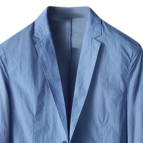 Mens Single Breasted Casual Blazers Lightweight Solid Color Daily Use Suit Jacket Slim Fit Comfy Trendy Sport Coat2
