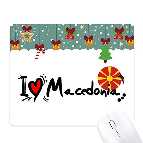 Alfombrilla de ratón I Love Macedonia para ordenador portátil o PC de escritorio