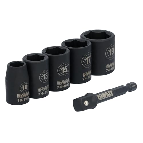 [AC] $13.78 | 6-Pc DeWALT 3/8" Metric Impact Socket Set - image 2