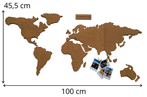 Flamingueo-Mapa-Mundi-Corcho-Pared-Mapamundi-Grande-con-Chinchetas-para-Fotos-Mapa-Mundi-Pared-para-Marcar-Viajes-Mapamundi-Corcho-para-Pared-Mapa-Mundo-455-x-100-cm-Mapa-Mundi-Corcho