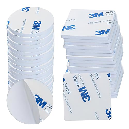 40 Pièces Scotch Double Face Extra Fort, Adhesif Double Face Extra Fort Mousse, Ruban Adhésif Double Face Pour Intérieur et Extérieur, Étanche, Ruban de Montage, Mousse PE (4x4 & 3x3cm)