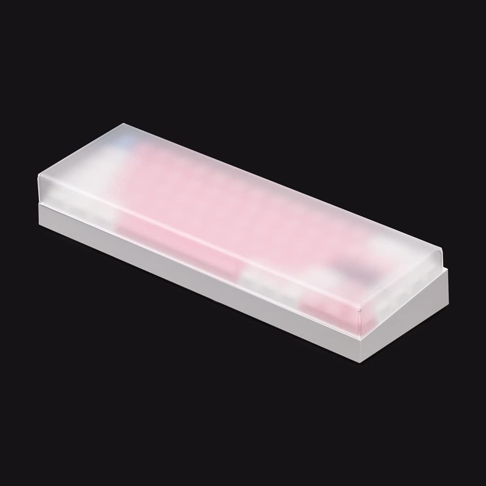 DucKey Copertura Antipolvere per Tastiera Meccanica, Custodia Protettiva Trasparente Smerigliata in Acrilico per Tastiera da Gioco con Layout 60 68 84 87 (Color : Clear, Size : 84 Layout