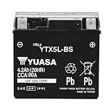 TAIWAN YUASA BATTER ユアサバッテリー YTX5L-BS 液入り充電済み