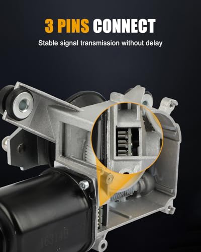 Image of ROADFAR Front Windshield Wiper Motor Fit for Chevrolet for Blazer 1998-2004 | Fit For Chevrolet For S10 For GMC For Jimmy For Sonoma 1998-2004|For Isuzu|For Oldsmobile 1998-2001|Replace 12368703|3 Pins
