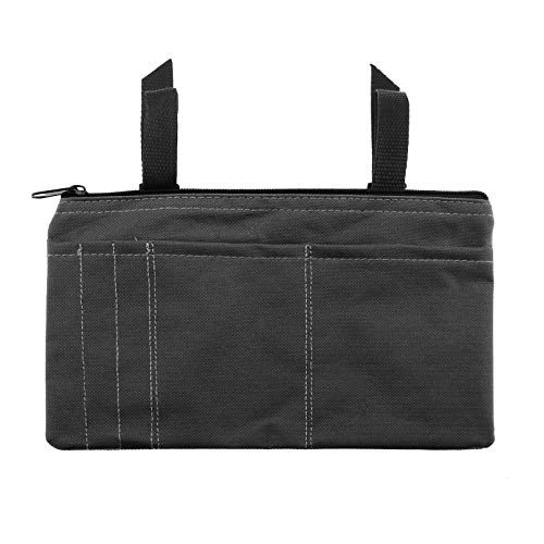 Armlehnen-Tasche für Rollstuhl, seitliche Mobilität, Scooter, Zubehör, leicht, 26 x 15,5 cm, IP64, 600D Oxford-Gewebe, Schwarz