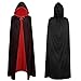 Lulu Home Halloween Cloak, Unisex Velvet Hooded Cape Halloween Costume for Man and Woman