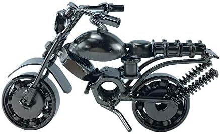 Vilead Metal Motorcycle Decor Motorcycle Model Sculpture for Home Office Bronze 6.9"