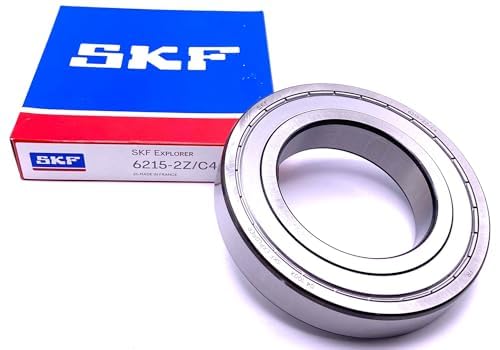 SKF 6215 ZZ C4 Deep Groove Ball Bearing, Metal Shielded 75x130x25 mm