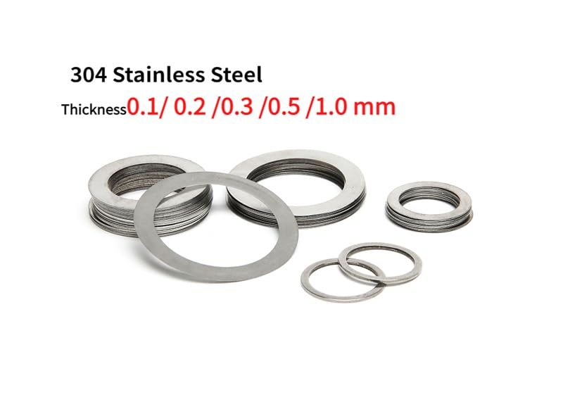 QUARKZMAN Set van 120 stuks sluitringen, M5 x 10 mm x 0,5 mm messing