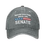 Markwayne Mullin 2022 Senate Election Oklahoma Novelty Baseball Cap Classic Hat for Men Women Adjustable Gray