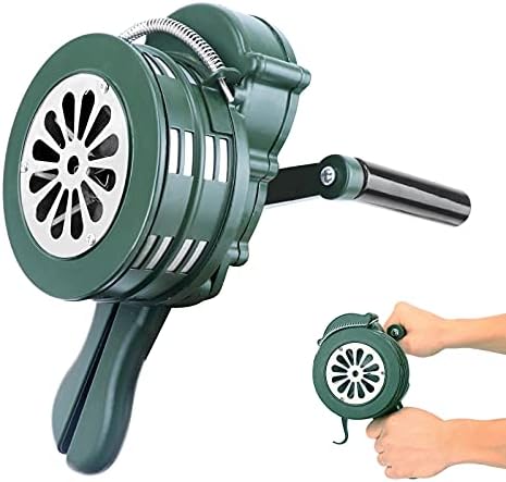 EC Tool 手動式サイレン ハンドル手回し式 電源不要 110dB 大音量 折り畳み式 ハンドサイレン 音量調整可能 アルミ合金製 小型 ポータブル ハンディサイレン 消防サイレン 火事/地震/自主防災/避難訓練 日本語説明書付