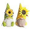 NIDONE Bee Day GNOME Sunflower Faceless Doll Plush Elf Dwarf Doll Ornament Dekoration für Home Schlafzimmer Desktop…