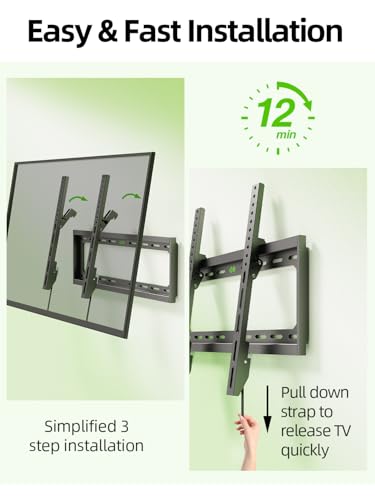Image of USX MOUNT Low Profile Tilt TV Wall Mount for 26-60 Inch TVs up to 99lbs