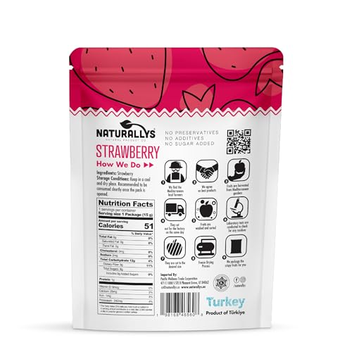 image for NATURALLYS Freeze-Dried Fruit, 100% All Natural Crispy Fruits, No Suga