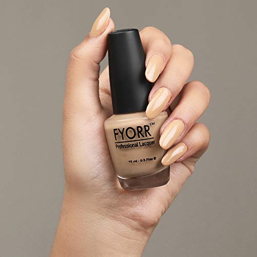 Image of Pale Nude Professional Nail Polish | Long Lasting, Quick Dry, Chip Resistant, High Shine Nail Paint | Smooth & Easy Application, Vibrant Trendy Shades for Women & Girls Party Daily Use 15ml
