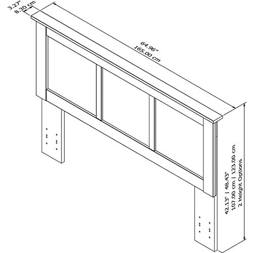 Bush Furniture River Brook Headboard, Queen, Barnwood #TOP3