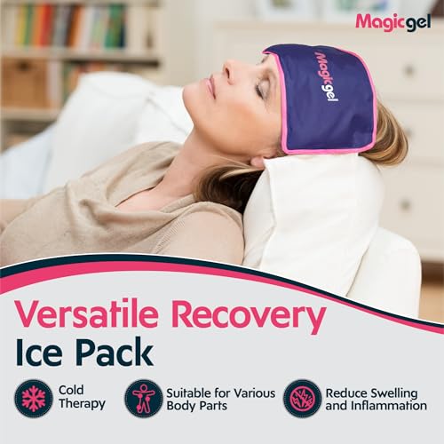 Image of Magic Gel Premium Ice Packs - 2 Pack | 2 Reusable Gel Ice Packs (11.8 inch x 7.8 inch) for Icing Injuries, Pain Relief, Cold Compress for Reducing Swelling | Flexible & Foldable
