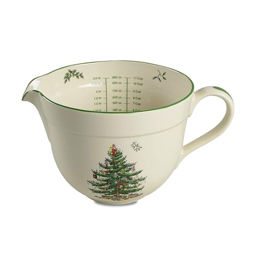 Jarra Christmas Tree Spode de Porcelana 2.1 quart miniatura 1