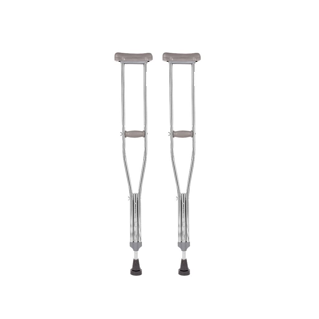 Muletas for Ancianos, muletas for Axilas, muletas Dobles, bastón Antideslizante, Andador, Pierna y Fractura de pie, Ayuda de Tela (Color : B)
